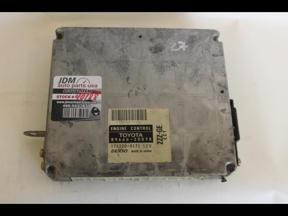 JDM 2000-2005 Toyota Corolla 2ZZGE  ECU, 89666-20070 ECM: Image 1