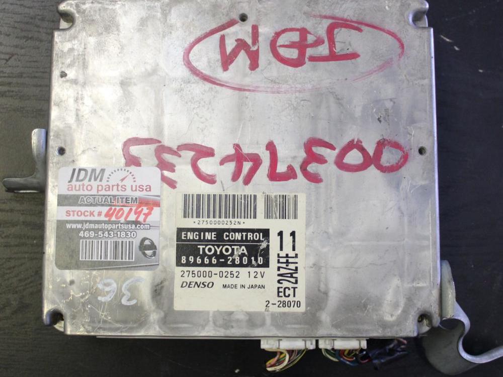 TOYOTA ECU CONTROL UNIT 2AZ-FE A/T ECU CONTROL UNIT : Image 3